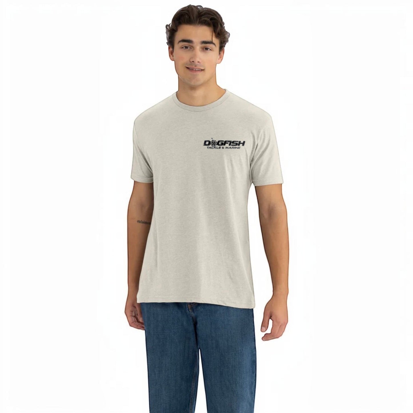Dogfish Short Sleeve T-Shirt Sport Fish Logo - Dogfish Tackle & Marine