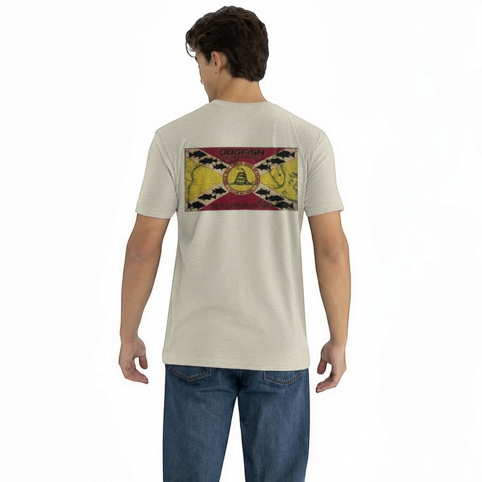 Dogfish Short Sleeve T-Shirt Don't Tread On Me Logo - Dogfish Tackle & Marine