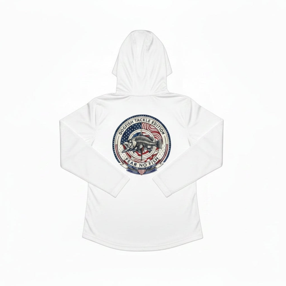 Dogfish Women's 4th of July Long Sleeve Hooded Mirco
