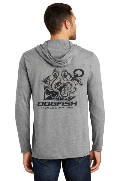 Dogfish Long Sleeve Hooded Micro Octopus Logo - Dogfish Tackle & Marine