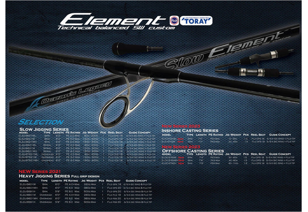 Oceans Legacy Element - Inshore Spinning Rod