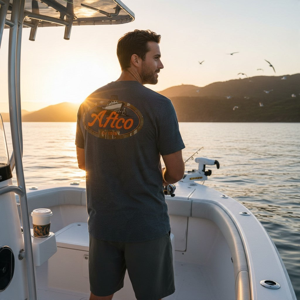 Aftco Boatyard Short Sleeve Mens T-Shirt - Dogfish Tackle & Marine