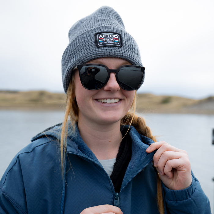 Aftco Chevron Waffle Fishing Beanie - Dogfish Tackle & Marine
