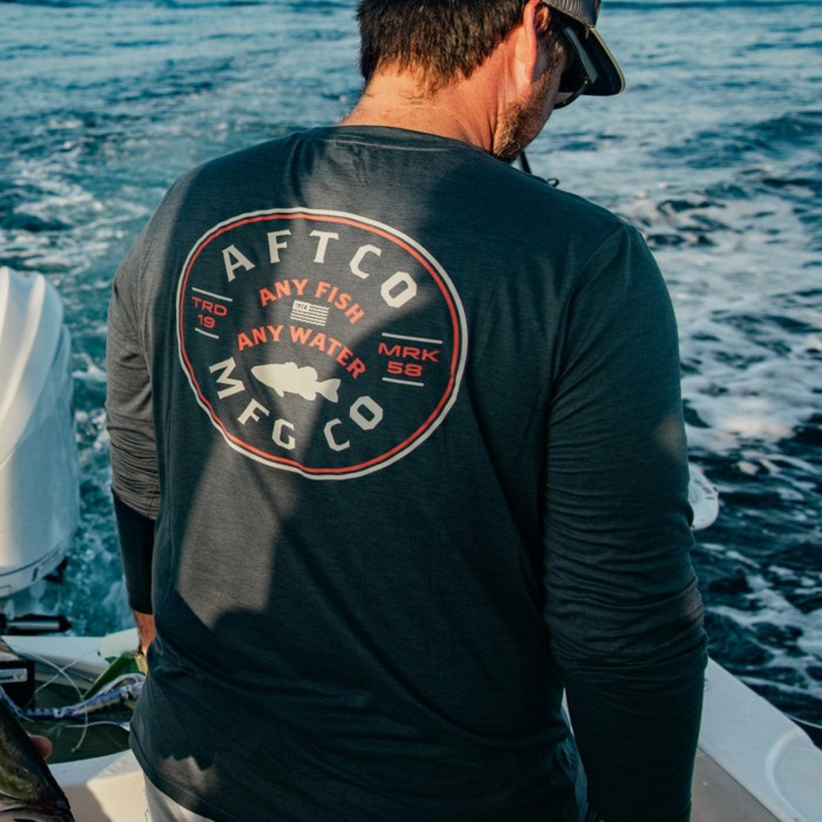 Aftco Outline Long Sleeve Sun Protection Shirt - Dogfish Tackle & Marine