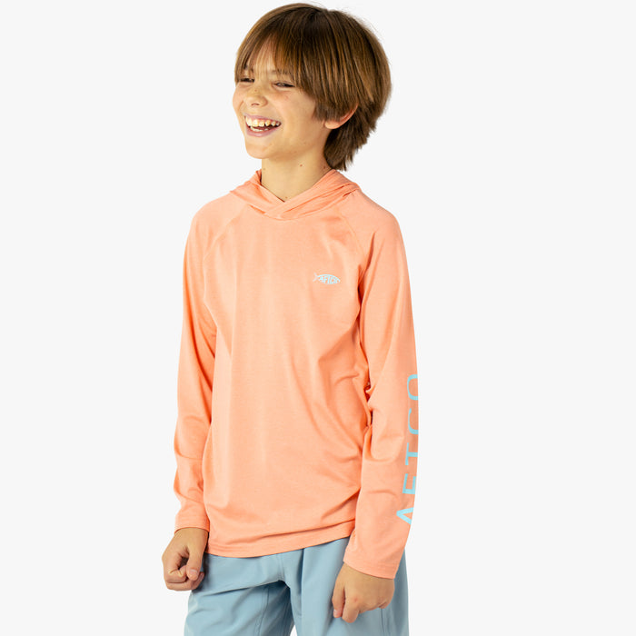 Aftco Youth Samurai Hood Performance LS Shirt - Dogfish Tackle & Marine