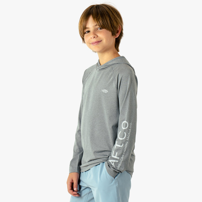 Aftco Youth Samurai Hood Performance LS Shirt - Dogfish Tackle & Marine