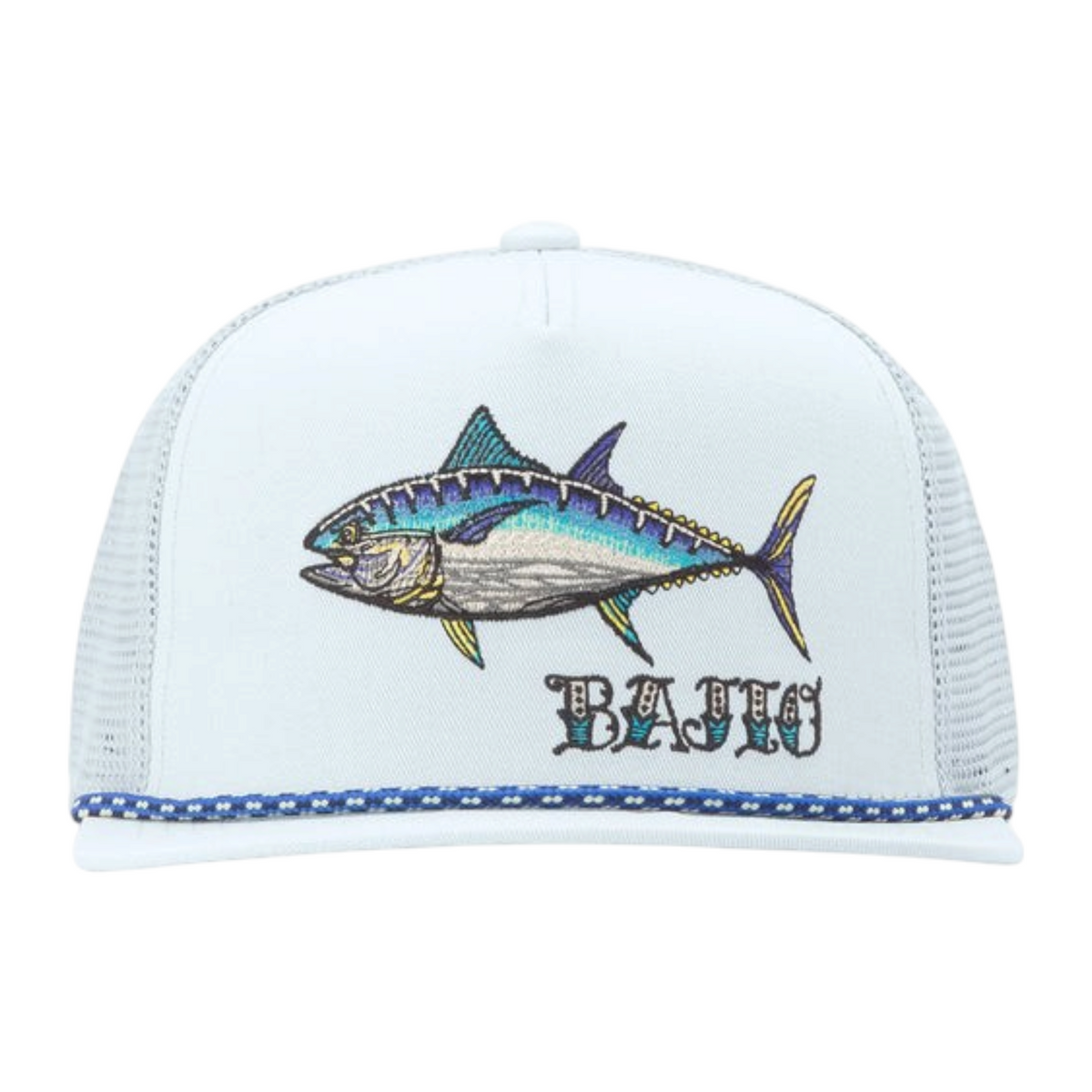 Bajio Bluefin Tuna - Flat Brim Twill Trucker Hat - Dogfish Tackle & Marine