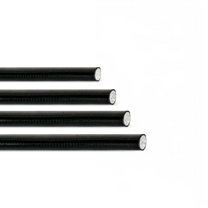Dogfish Tackle & Marine black silicone fiberglass chafe guards in four different diameters for fishing line protection
