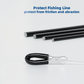 Dogfish Tackle & Marine black silicone fiberglass chafe guard sleeves for fishing line protection against abrasion