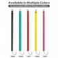 Dogfish Tackle & Marine Bluewing trolling tube fishing lures in black, green, red, yellow, and pink with 8/0 hooks.