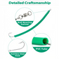 Dogfish Tackle & Marine green trolling tube lure with stainless steel hook and ball bearing swivel for striped bass