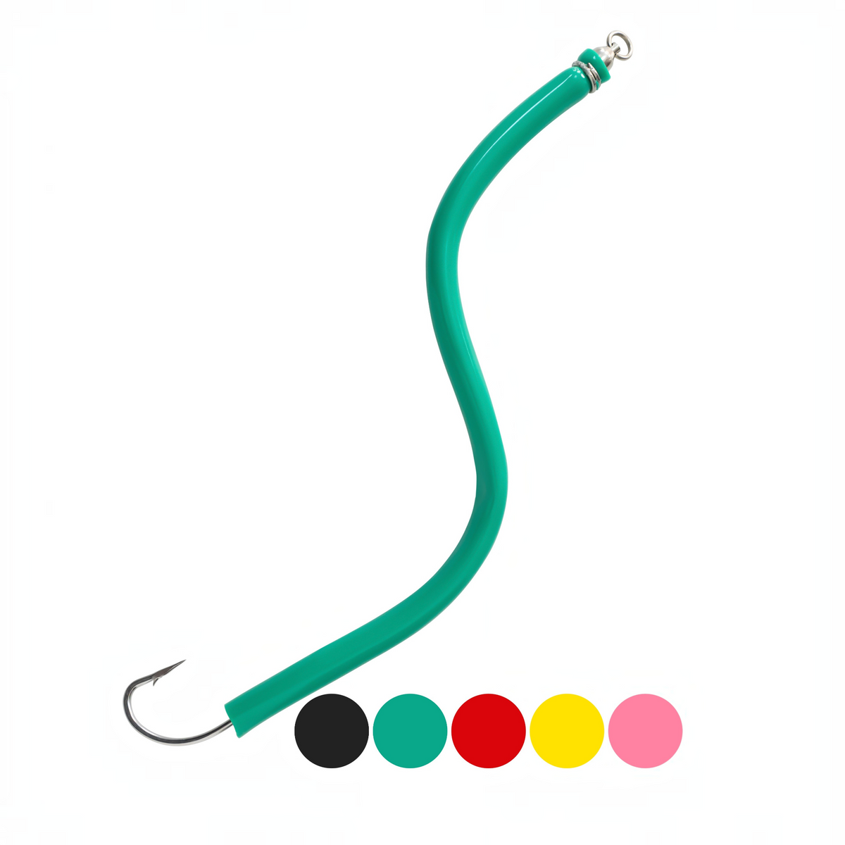 Dogfish Tackle & Marine Bluewing green trolling tube fishing lure with sharp O'Shaughnessy hook and color options