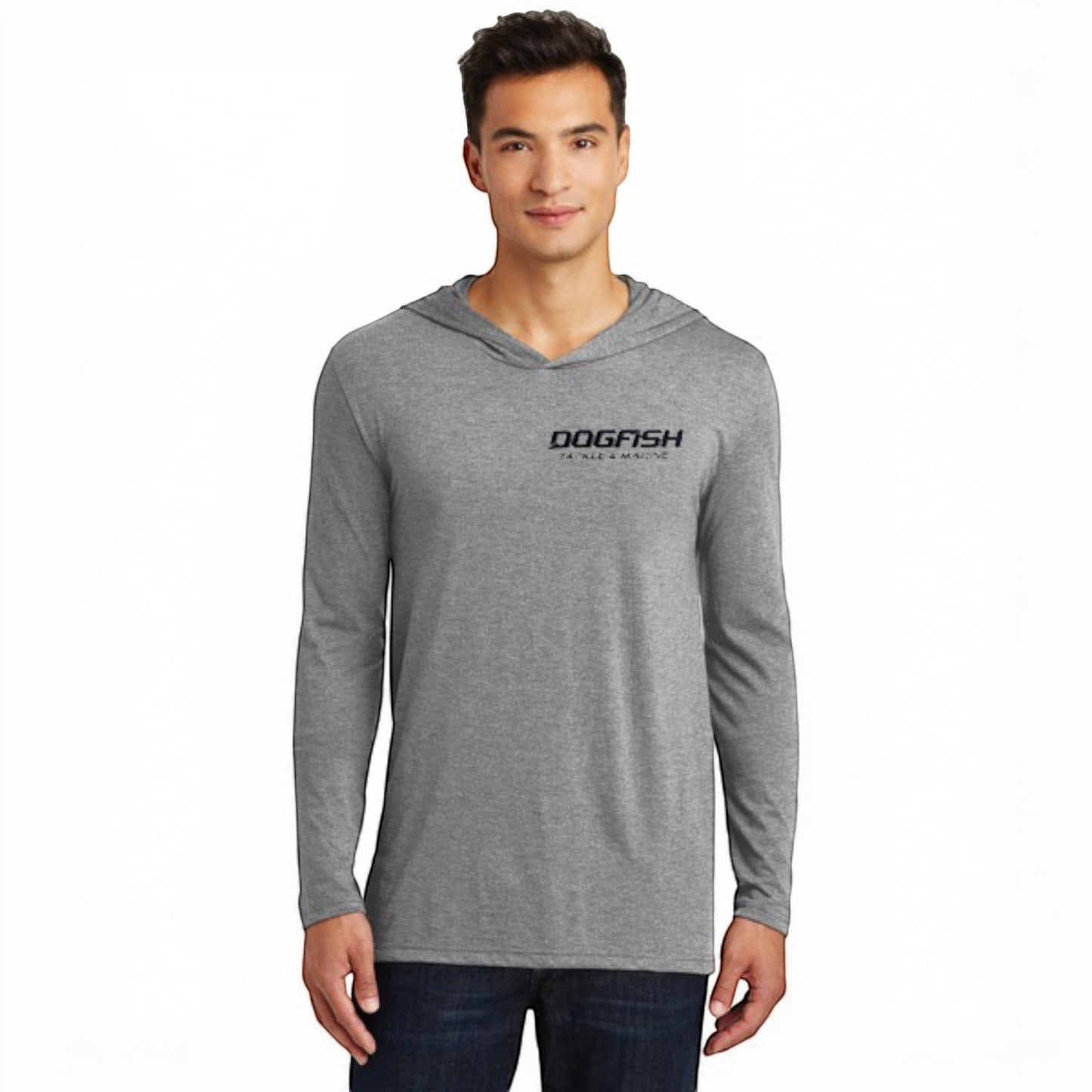 Dogfish Long Sleeve Hooded Micro Octopus Logo - Dogfish Tackle & Marine