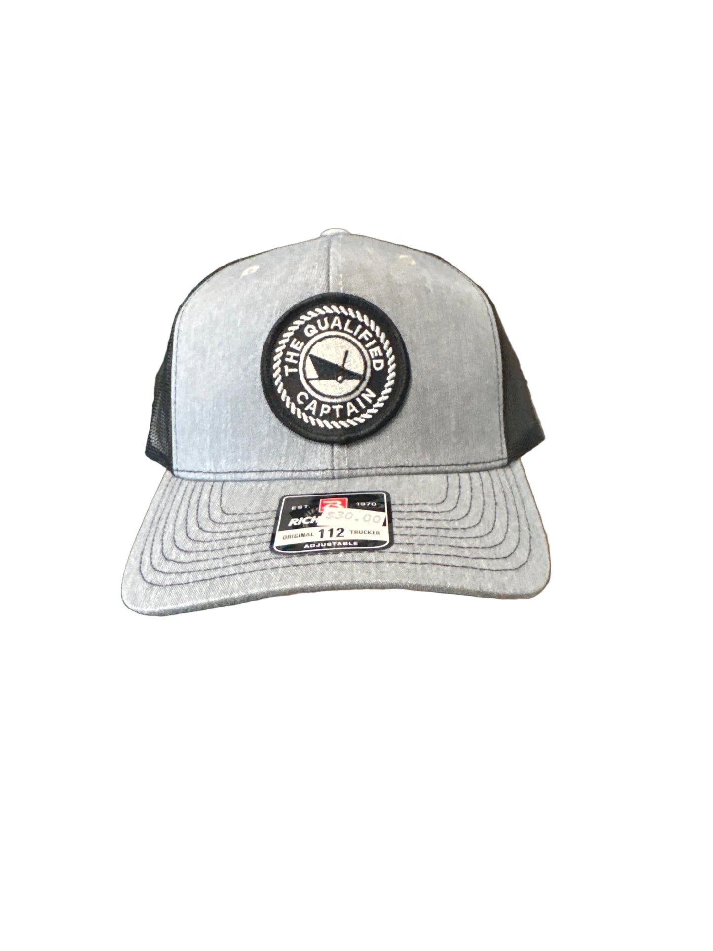 Qualified Captain Embroidered Patch Trucker Hat $ - Dogfish Tackle & Marine