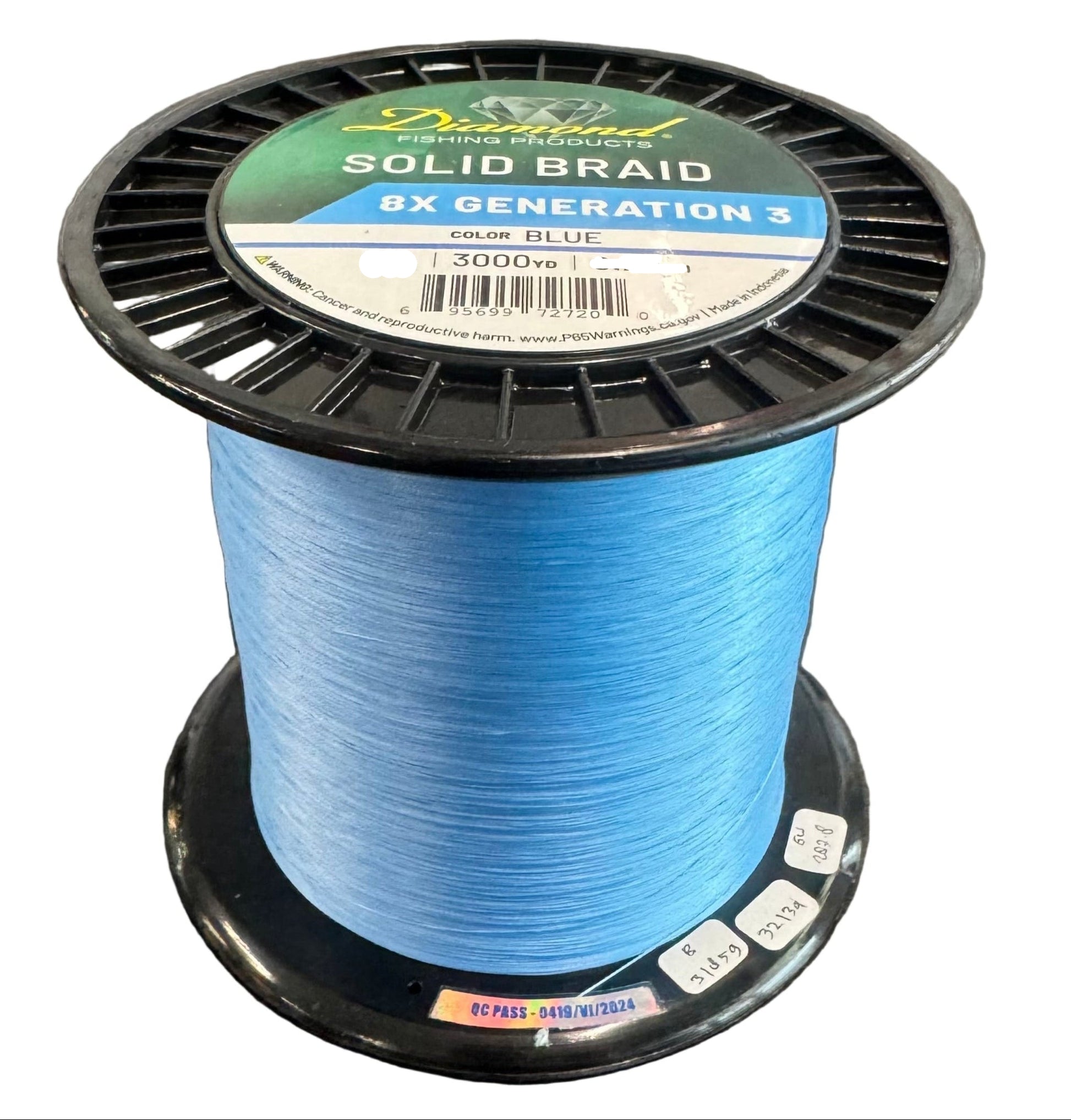 Diamond Generation 3 8X Solid Core Braid Bulk - Dogfish Tackle & Marine