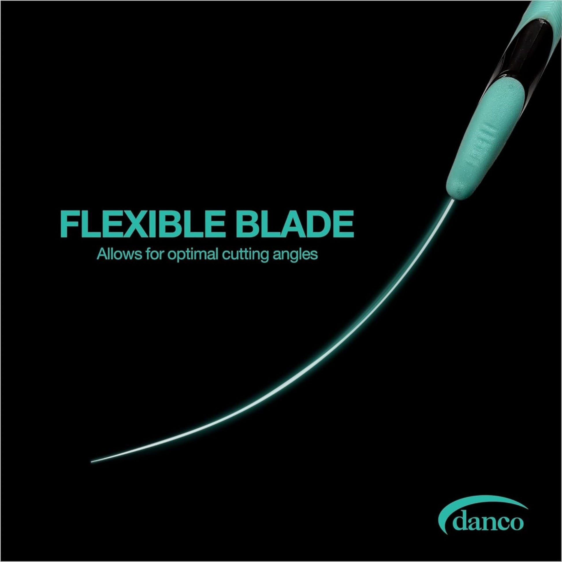 Dogfish Tackle & Marine Danco 7-inch Pro Series fillet knife showing the flexible stainless steel blade design