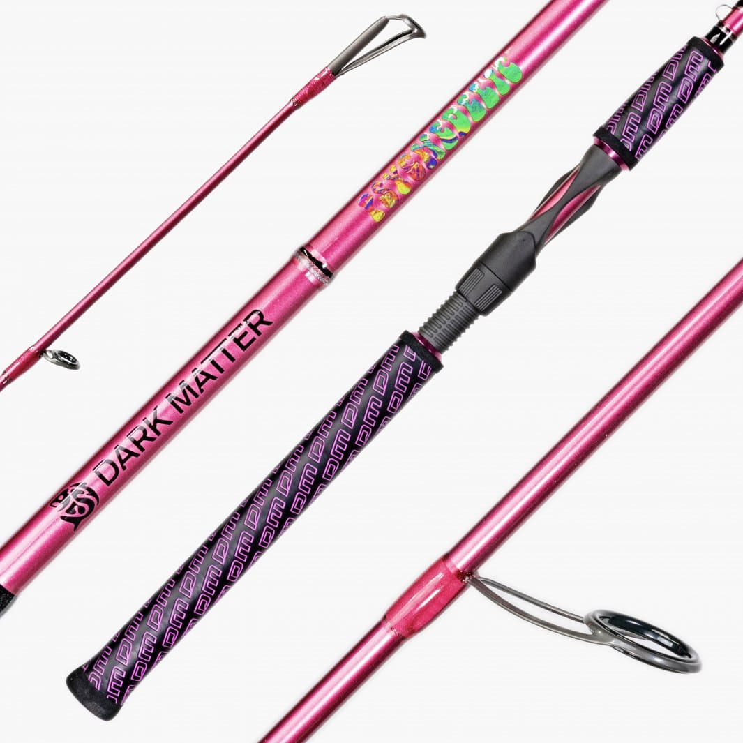 Dark Matter Psychedelic Casting Rods come in eight beautiful
