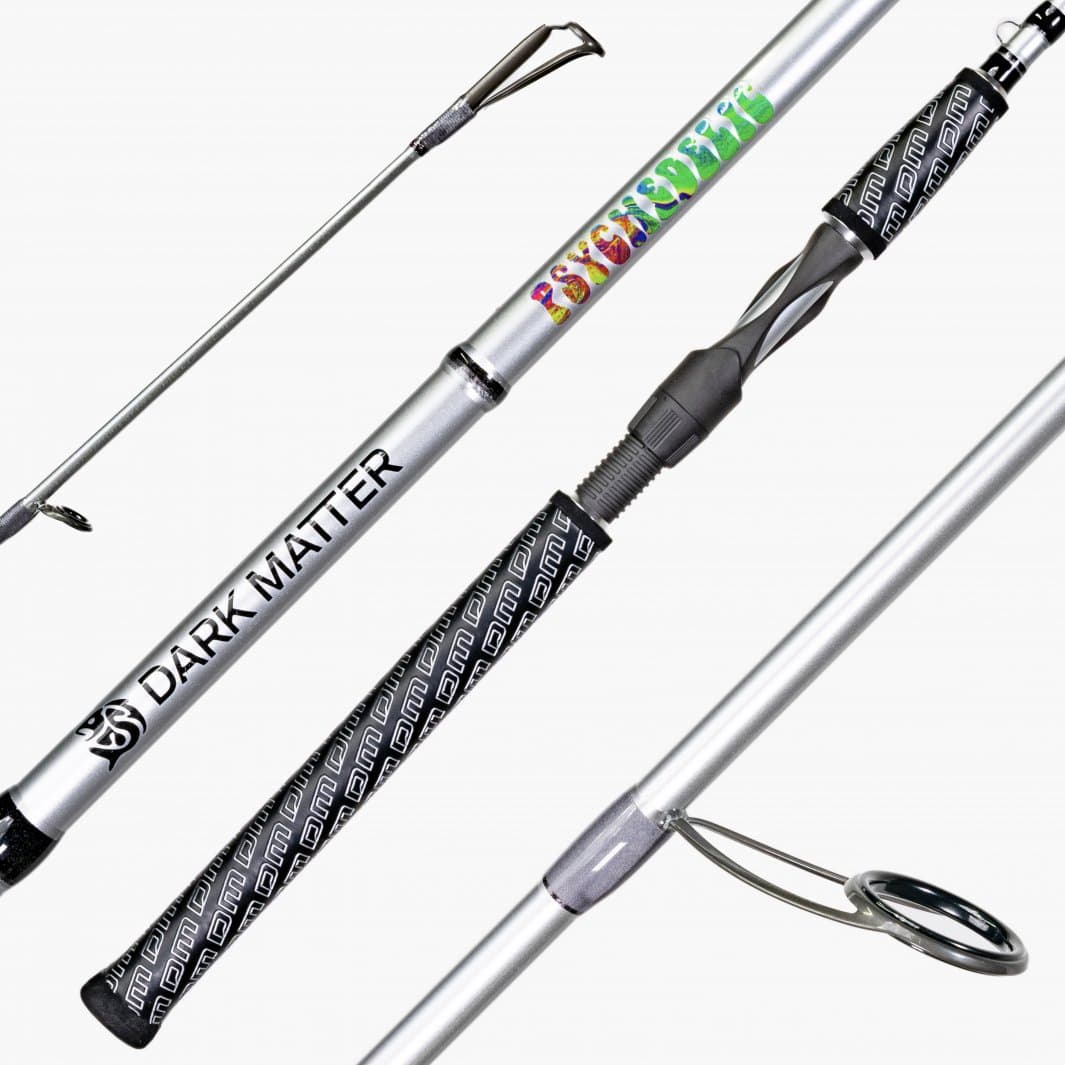Dark Matter Psychedelic Inshore Spinning Rods Silver