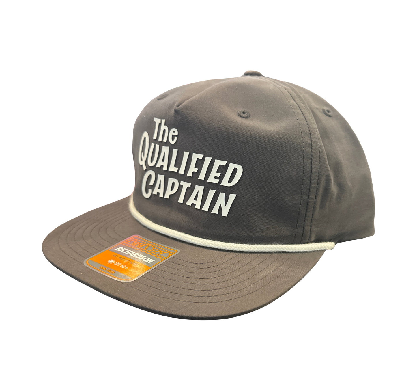 The Qualified Captain Script Logo Hats - Dogfish Tackle & Marine