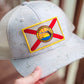 Skinny Water Culture HAT | CRACKER 6 PANEL - SAND GUMBALAYA/OFF WHITE - Dogfish Tackle & Marine
