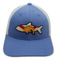 Skinny Water Culture HAT | CRACKER POON 6 PANEL - COLLEGE BLUE/LIGHT GREY - Dogfish Tackle & Marine