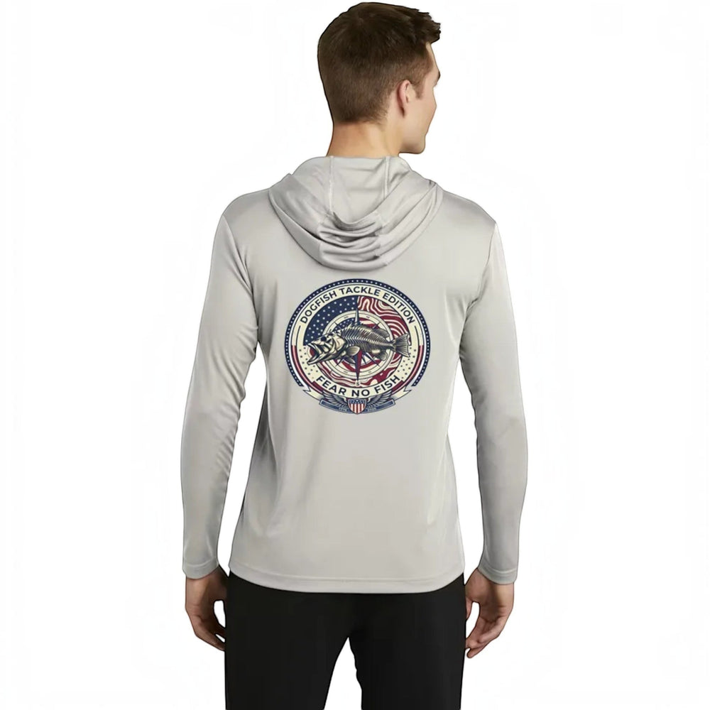 Dogfish 4th of July Logo Long Sleeve Hooded Micro