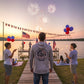 Dogfish 4th of July Logo Long Sleeve Hooded Micro - Dogfish Tackle & Marine