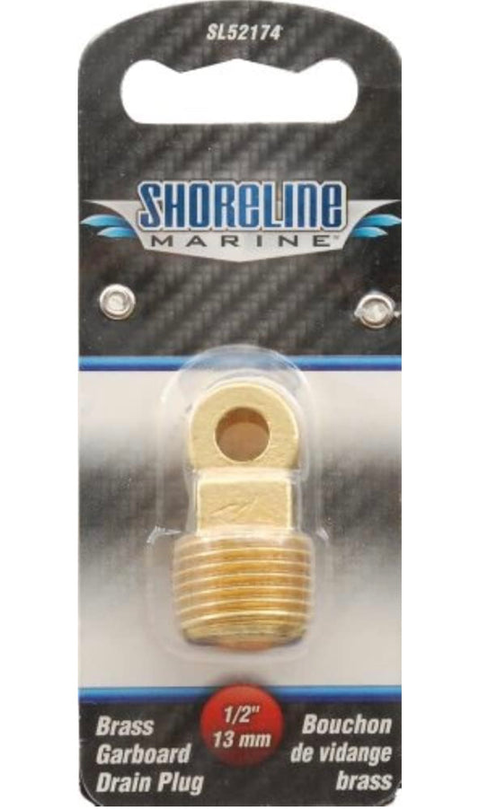Shoreline Marine 1/2” Brass Garboard Drain Plug - Dogfish Tackle & Marine