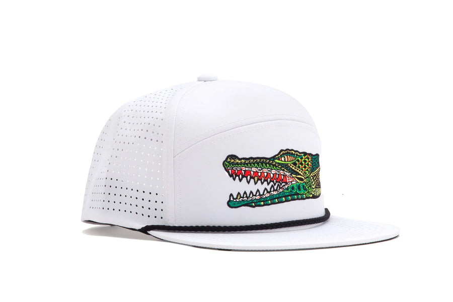 Bajio Gator Head Performance Flat Brim Hat - Dogfish Tackle & Marine