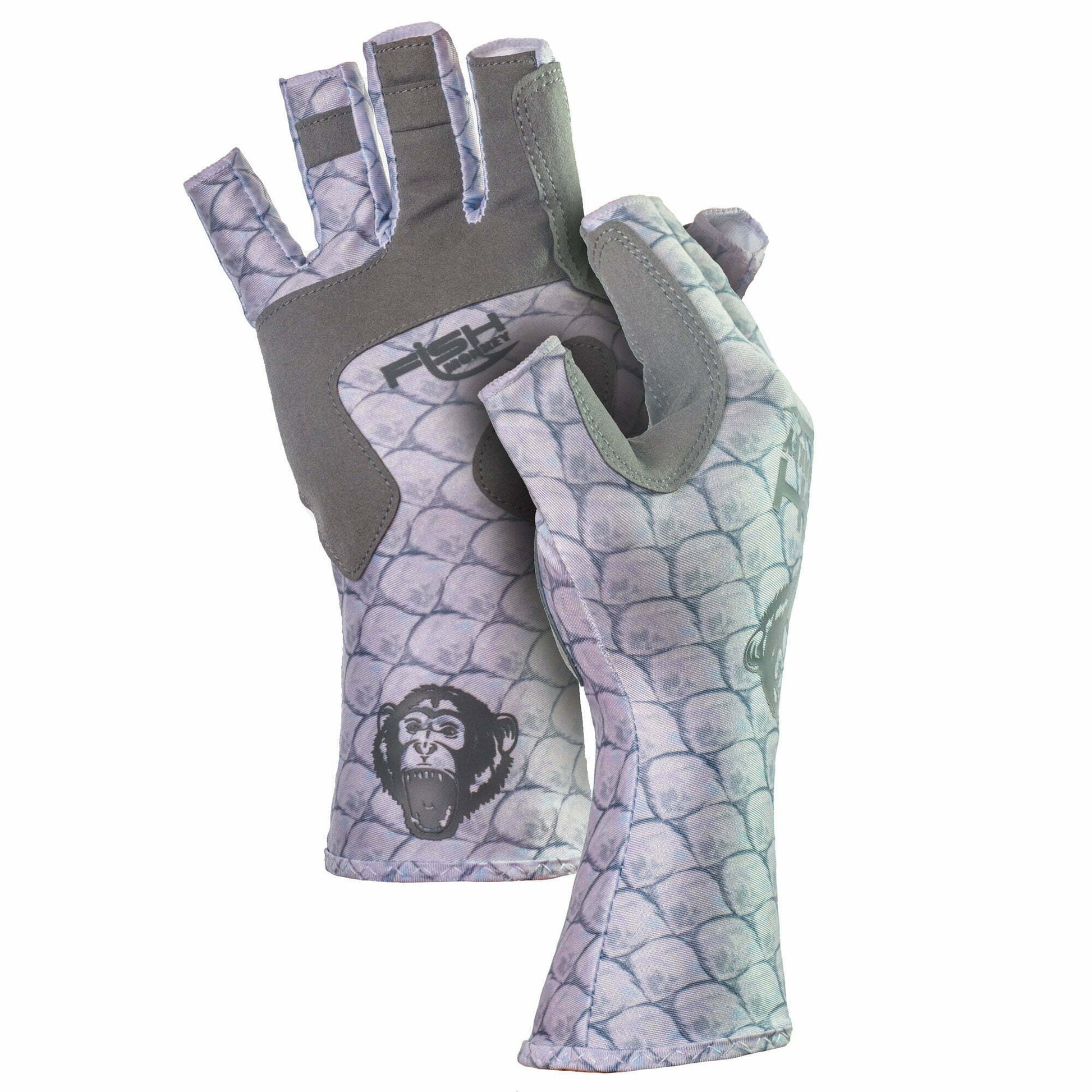 Fish Monkey - Half Finger Guide Glove XL / Blue Water Camo