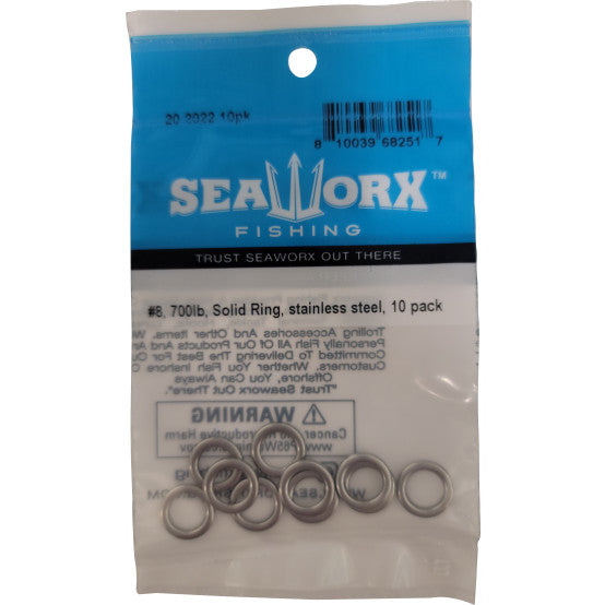 Seaworx stainless steel solid ring 10pk - Dogfish Tackle & Marine