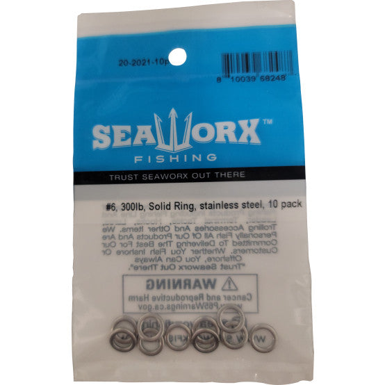 Seaworx stainless steel solid ring 10pk - Dogfish Tackle & Marine