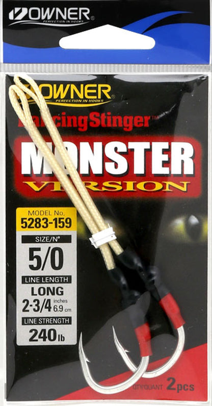 Owner 5283 Monster Dancing Stinger Hooks 2pk - Dogfish Tackle & Marine