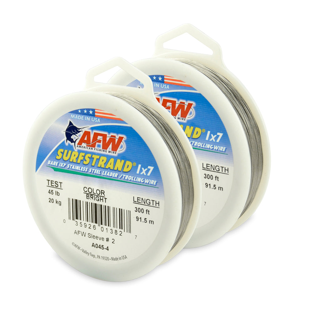 AFW Surfstrand 1x7 Stainless Steel Leader 300ft Cable - Dogfish Tackle & Marine