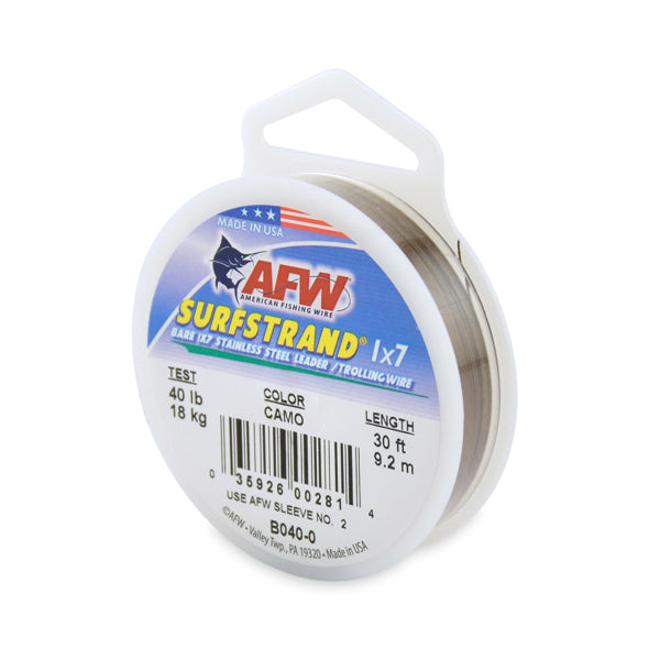 AFW surfstrand 1X7 camo cable in 30ft