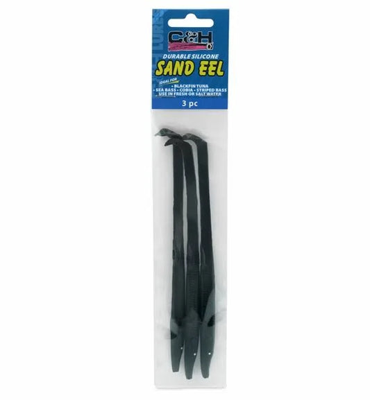 C&H SAND EEL BLACK IN A 3PK. - Dogfish Tackle & Marine