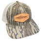 Dogfish Leather Tarpon Patch Premium Trucker Hat - Dogfish Tackle & Marine