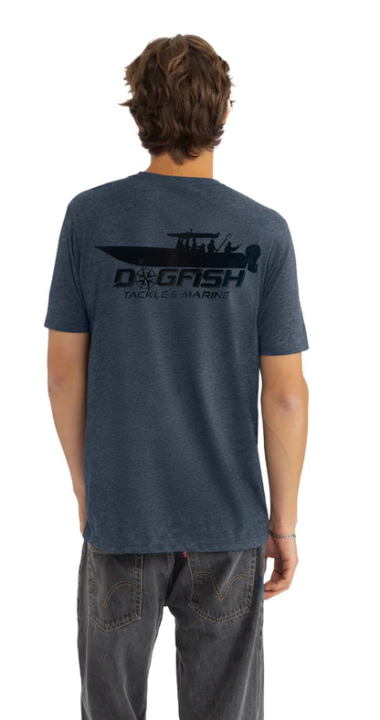 Dogfish Short Sleeve T-Shirt Center Console Logo - Dogfish Tackle & Marine