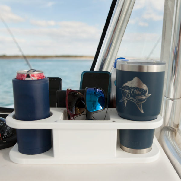 Trimmed Out Double Cup Holder with Double Box