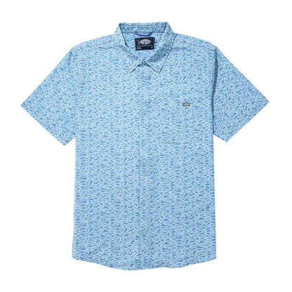 Aftco Boatbar Printed Button Down Shirt - Dogfish Tackle & Marine