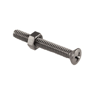 Marpac Stainless Steel Phillips Oval Head Machine Screw With Nut - Dogfish Tackle & Marine
