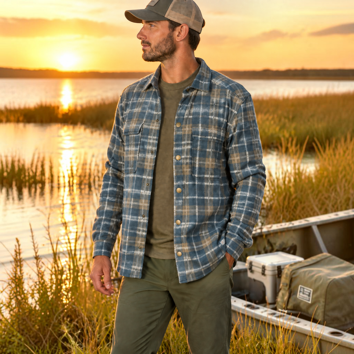 Marsh Wear Seadrift Flannel Overshirt - Dogfish Tackle & Marine