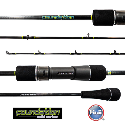 JYG Foundation 6'0 Solid Carbon Slow Pitch Jigging Rod - Dogfish Tackle & Marine