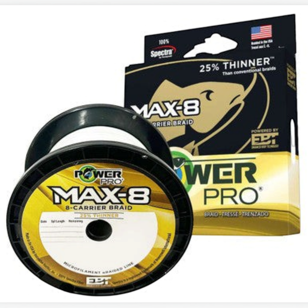 Power Pro Max 8 Braided Fishing Line 4 - Color - Sold By The Yard - Dogfish Tackle & Marine