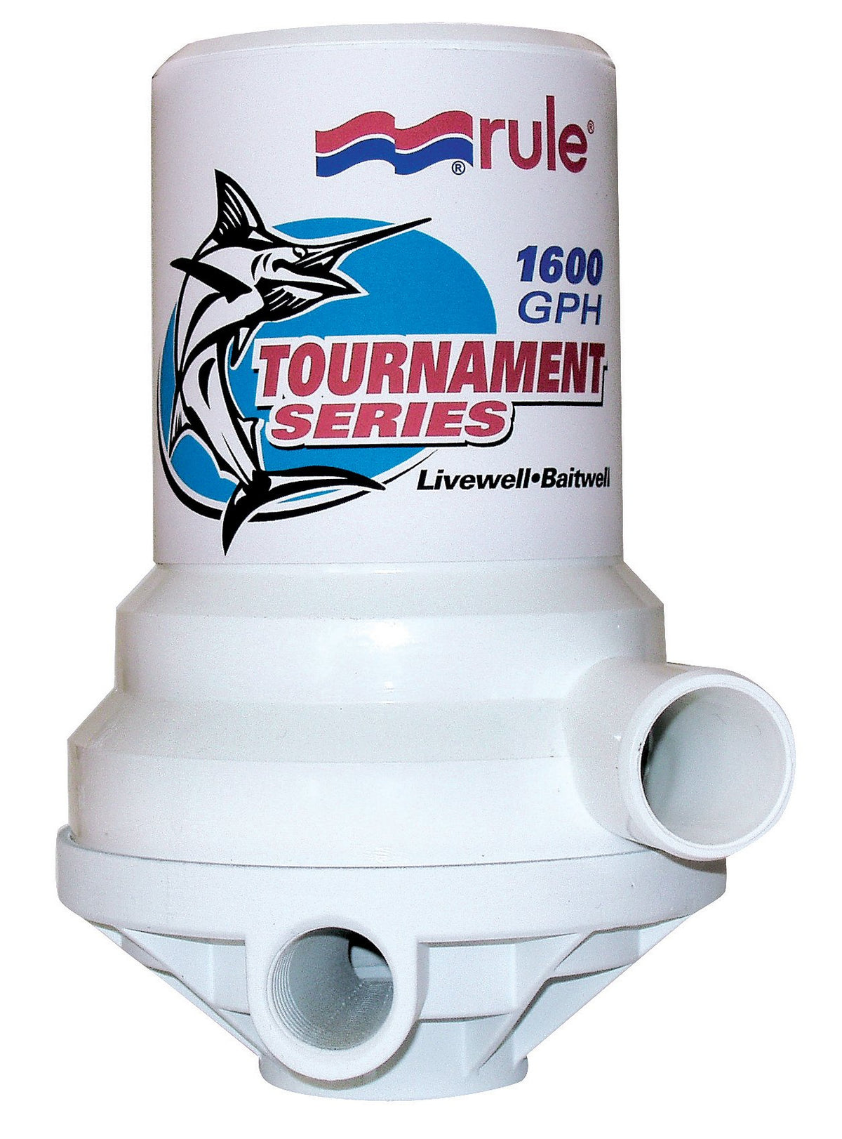 Rule 1600gph Tournament Series Livewell/Baitwell Pump - Dogfish Tackle & Marine