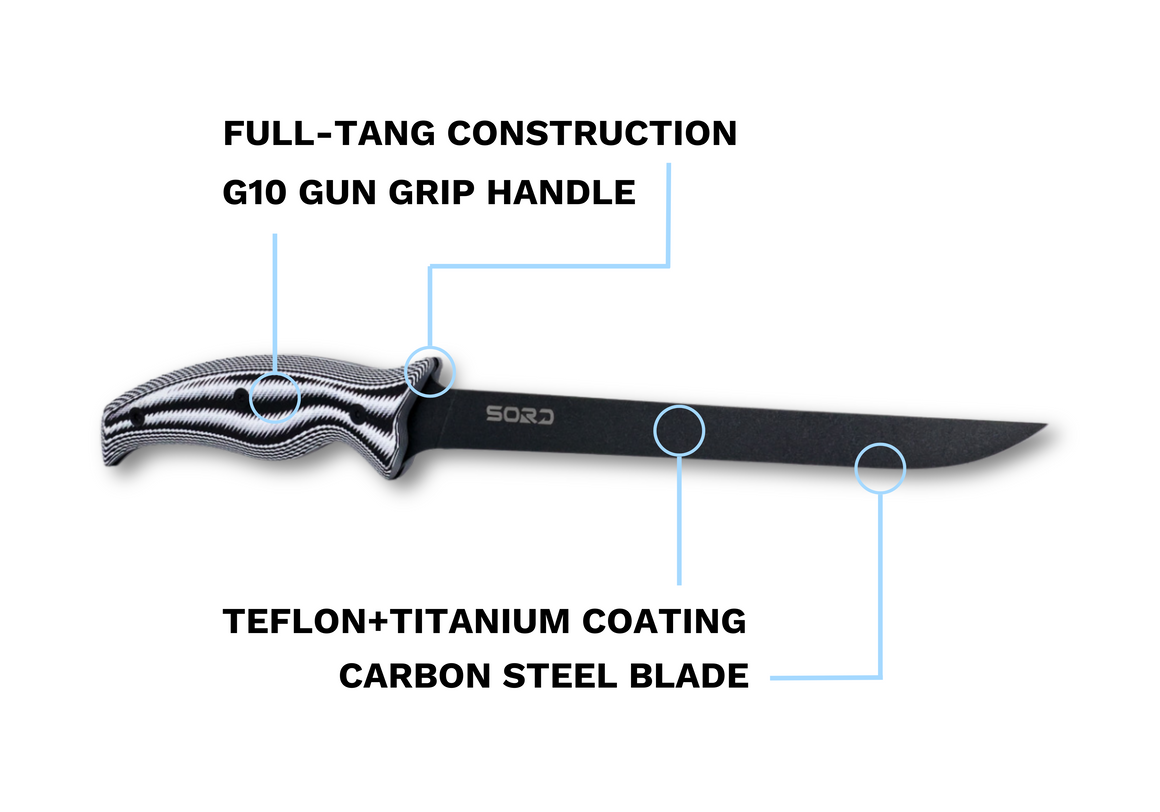 Sord 8in Fillet Knife - Medium Flex
