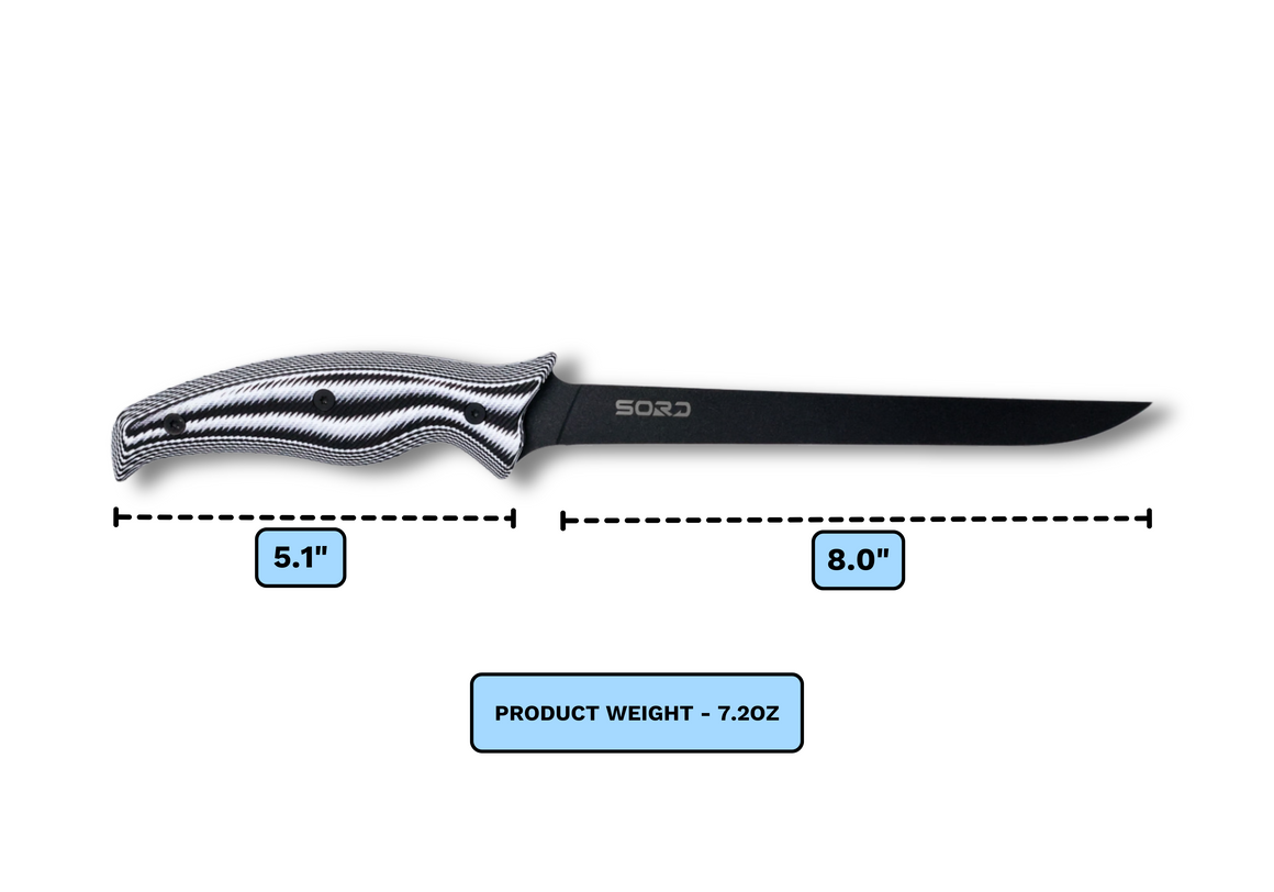 Sord 8in Fillet Knife - Medium Flex