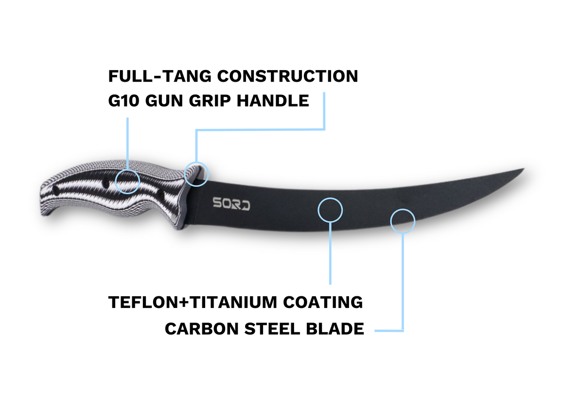 Sord 9in Fillet Knife - Flexy - Dogfish Tackle & Marine