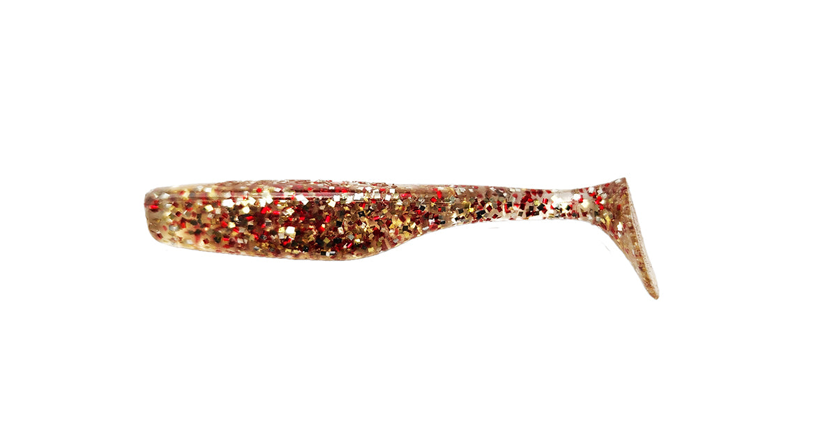 bass slayer lures Slayer Inc Sinister Swim tail 3.5" and 4" SST 3.5" / Clear Gold