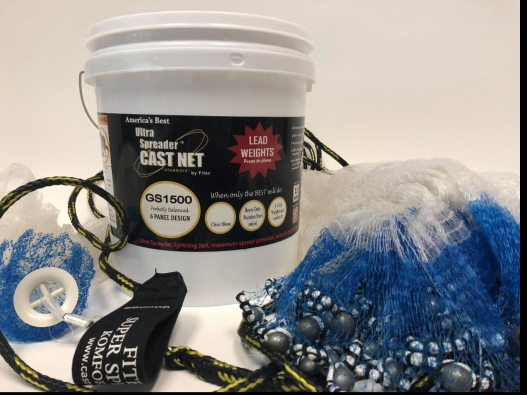 Spreader Cast Net Fitec Guide Series Ultra Spreader Cast Net GS1500– Dogfish Tackle & Marine